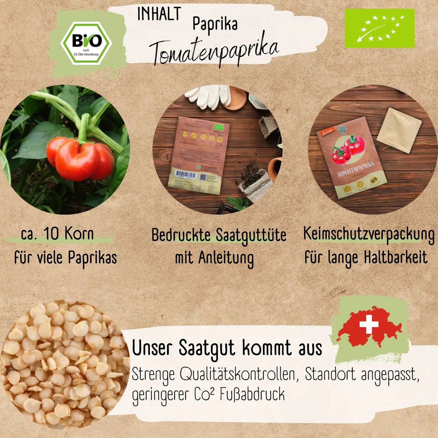 Bio Tomatenpaprika Samen