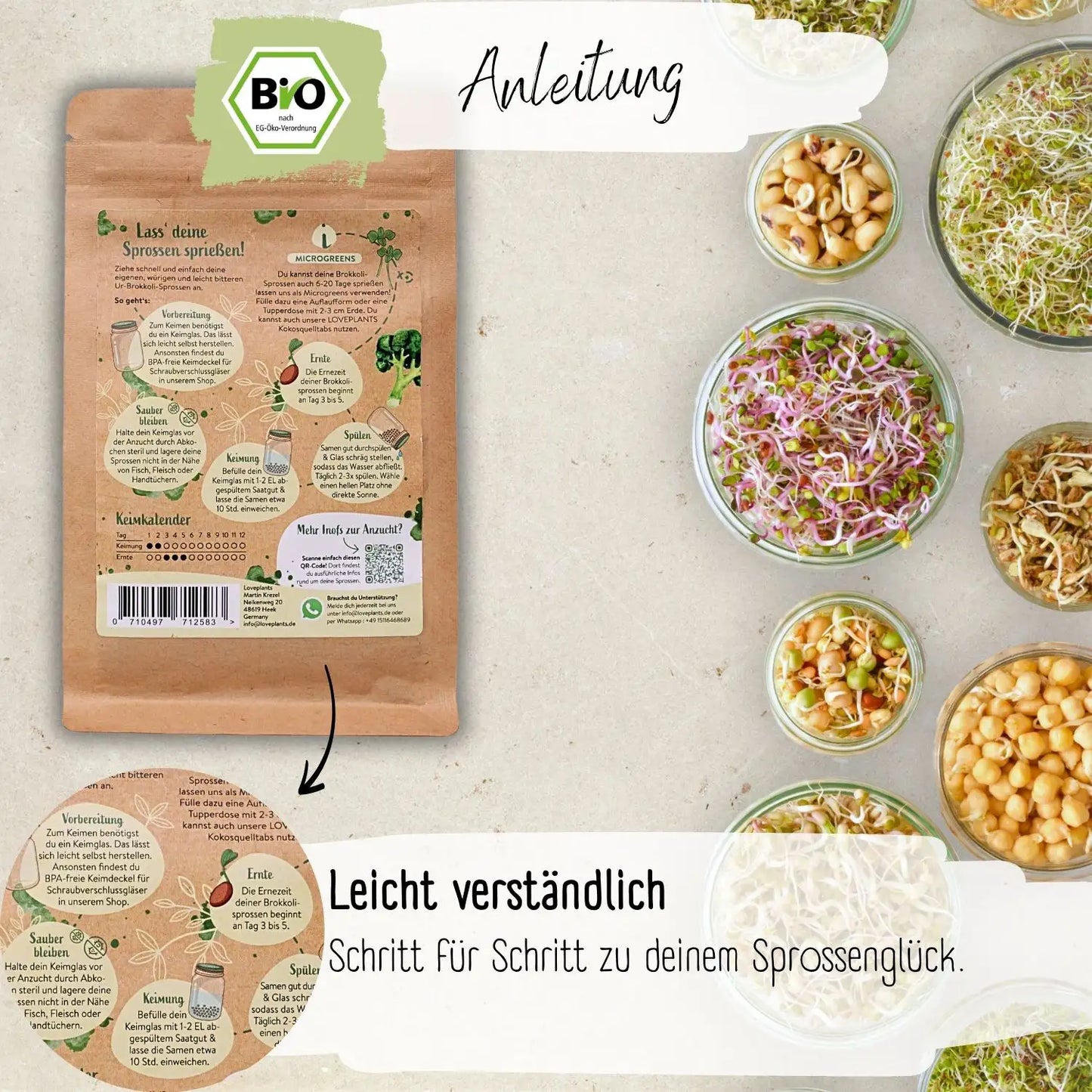 Bio Brokkolisprossen Samen 200g
