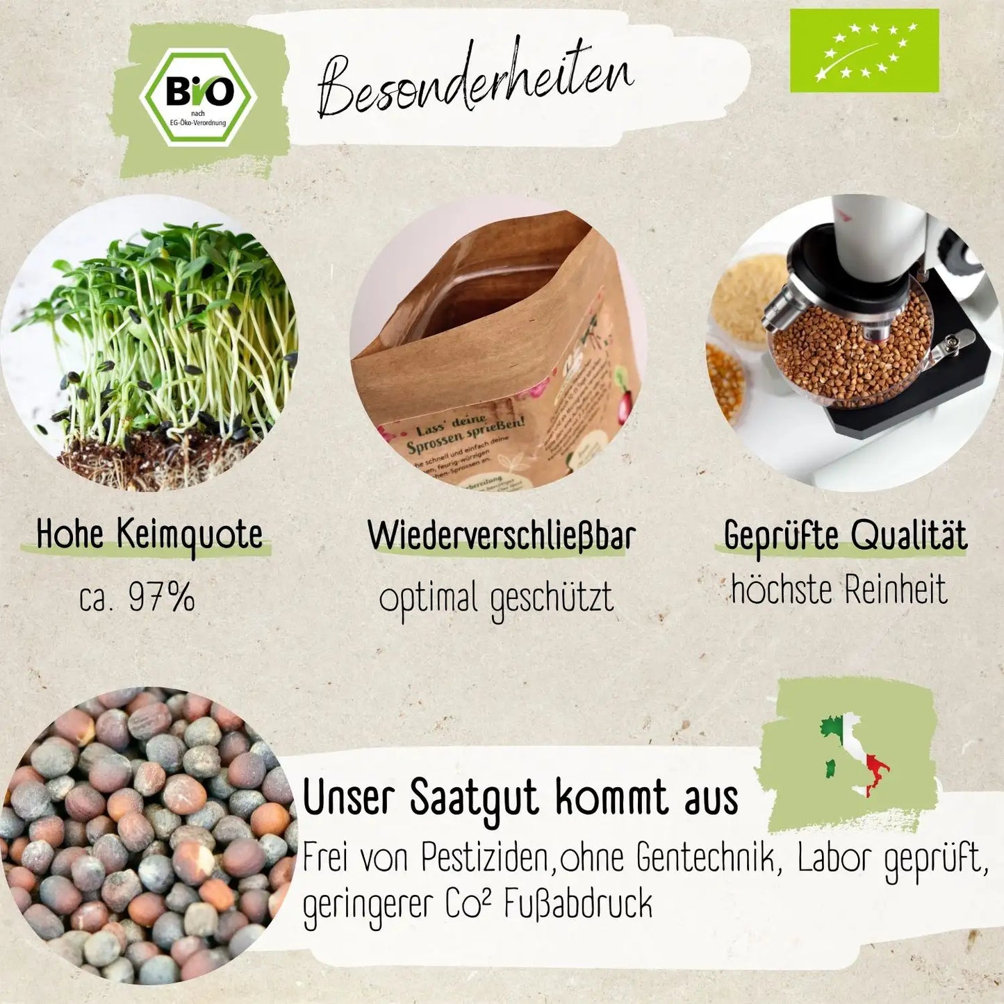 Bio Brokkolisprossen Samen 200g