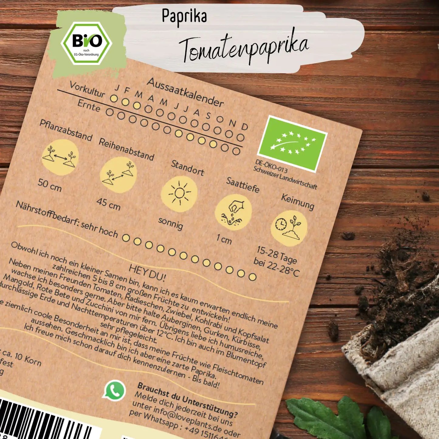 Bio Tomatenpaprika Samen