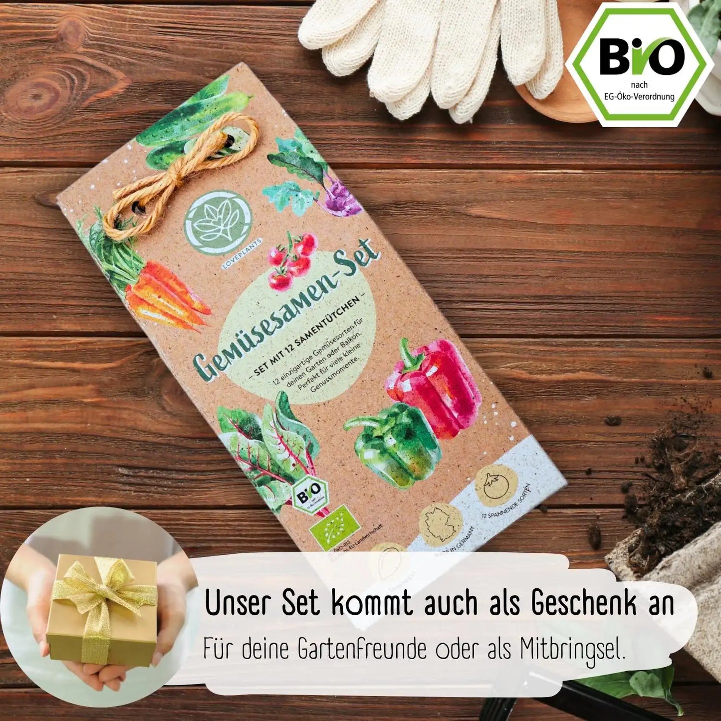 Dein 12 Bio Gemüsesamen Set