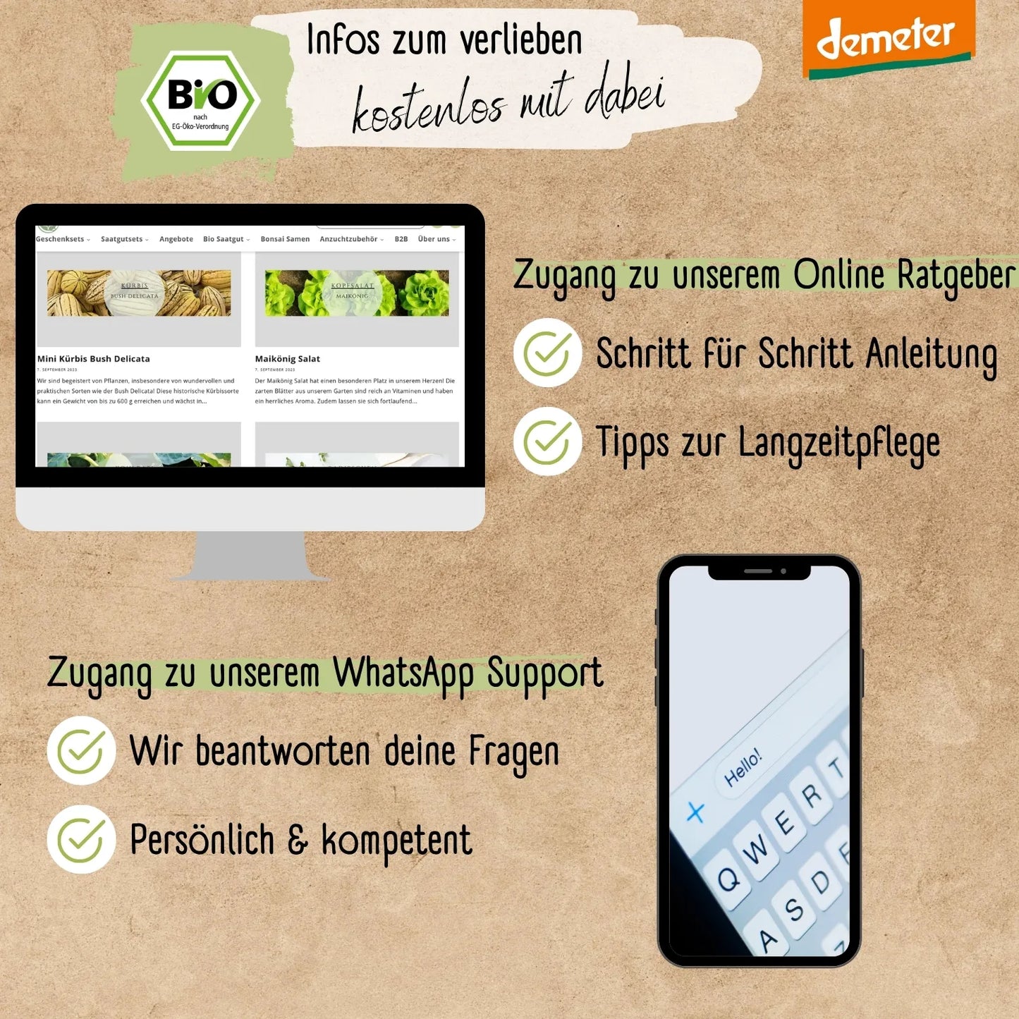 Dein 12 Demeter Mini Gemüse Samen Set