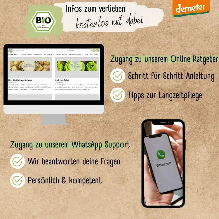 Dein 12 Demeter Historisches Gemüse Samen Set