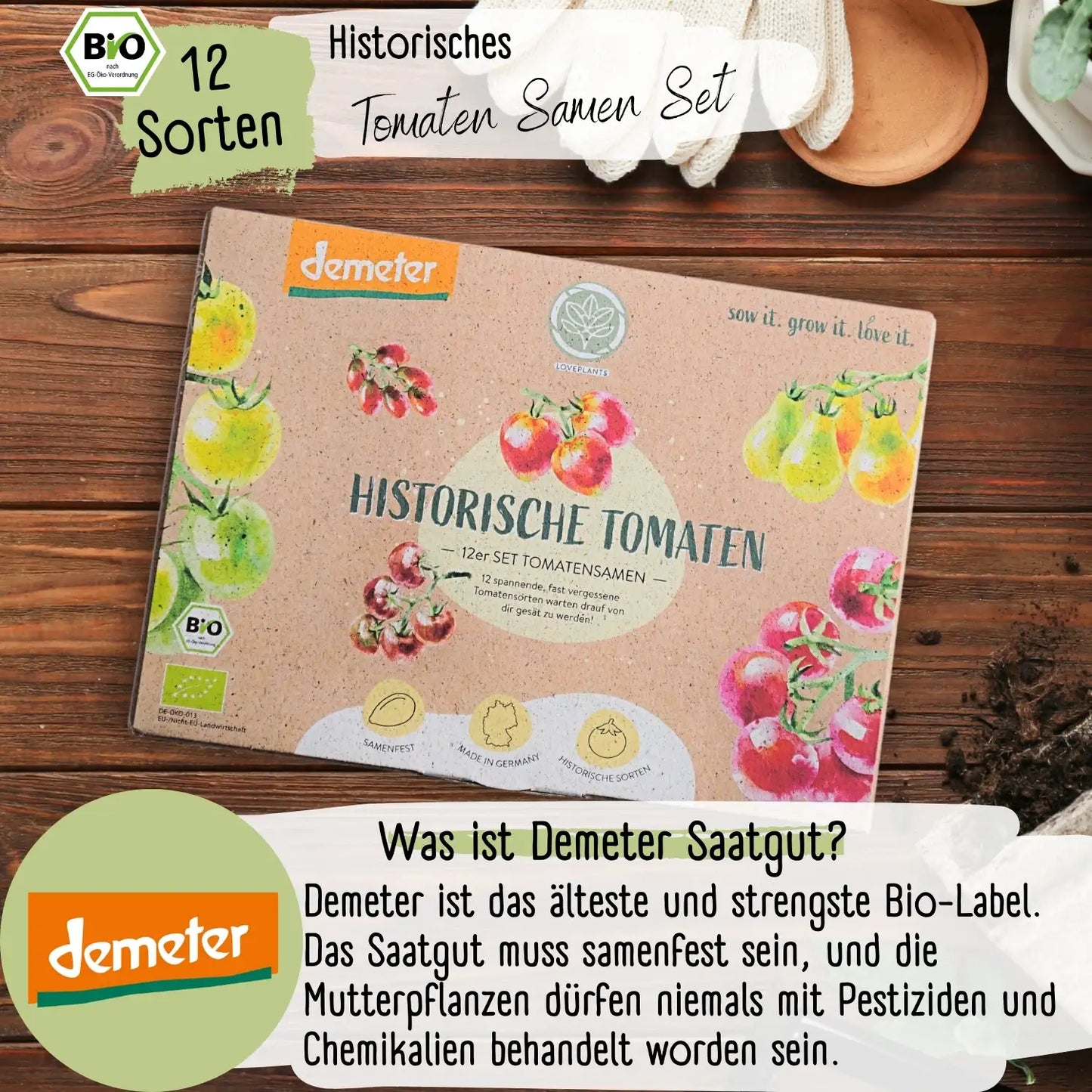 Dein 12 Demeter Historisches Tomaten Samen Set