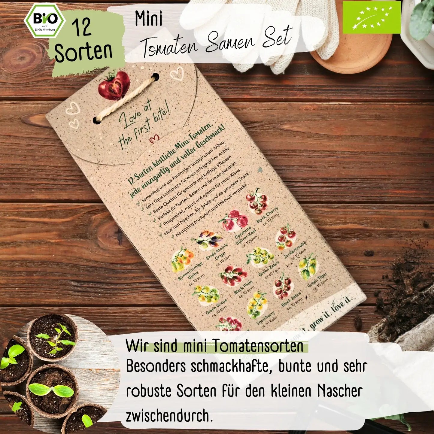 Dein 12 Bio Tomatensamen Set