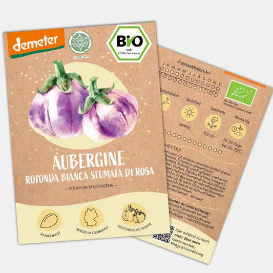 Demeter Aubergine Rotonda di Rosa Samen