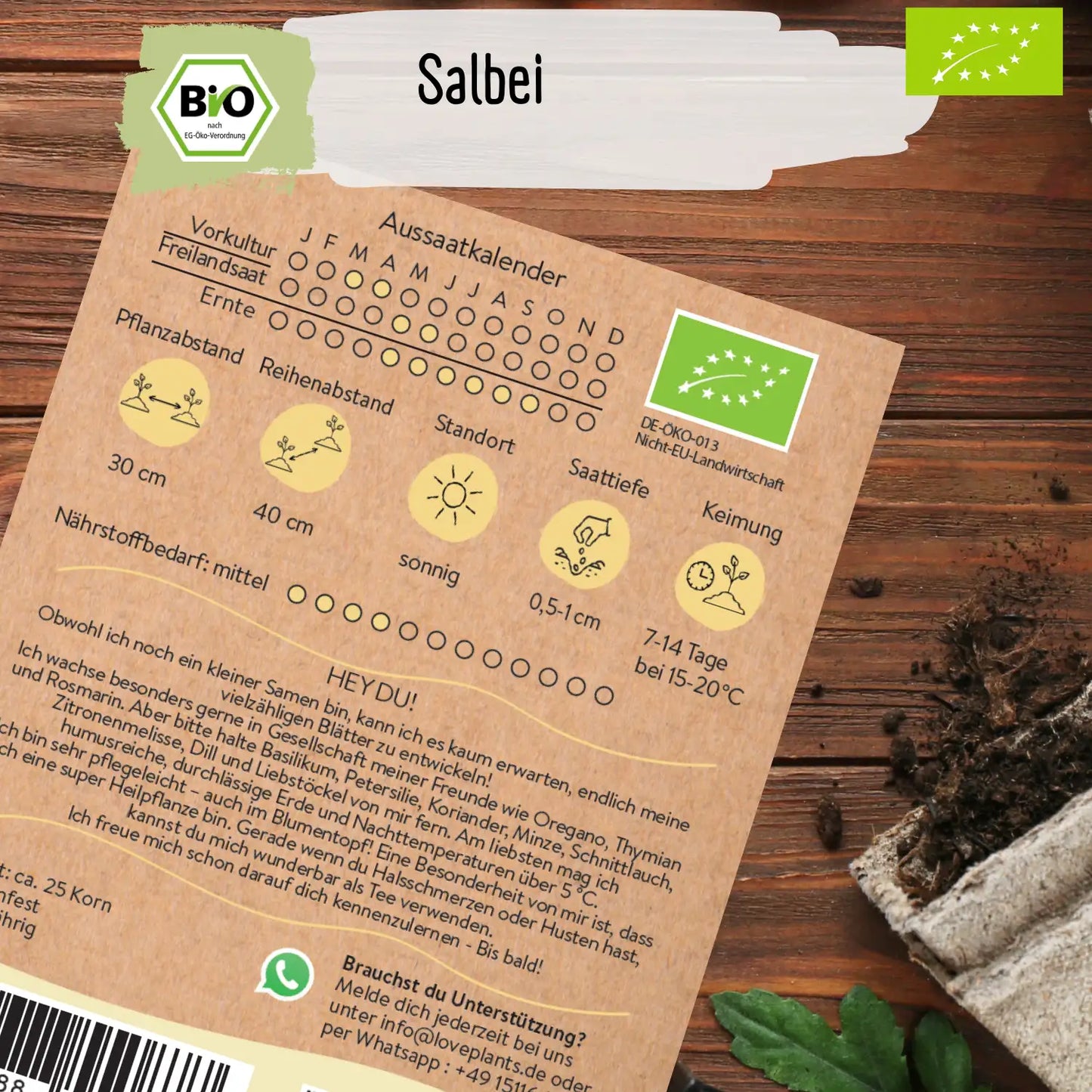 Bio Salbei Samen