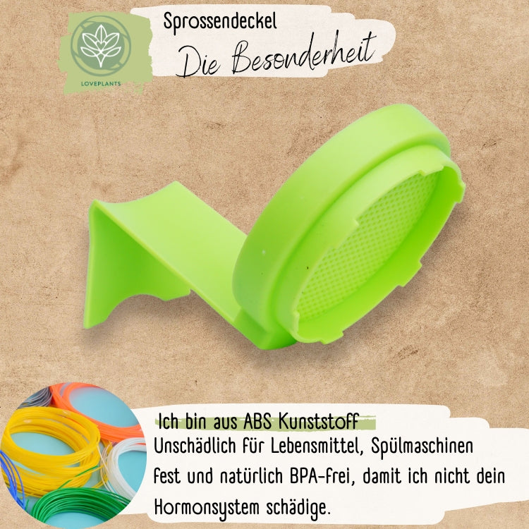 Sprossendeckel mintgrün