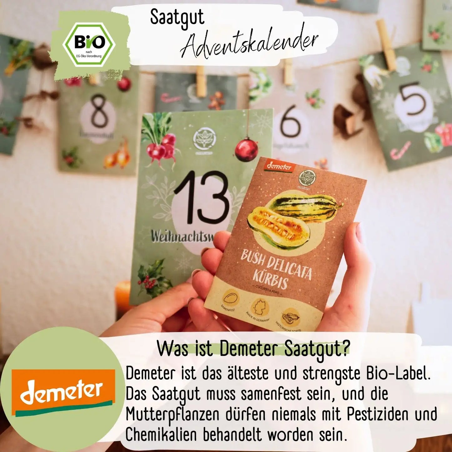 Dein Demeter Saatgut Adventskalender