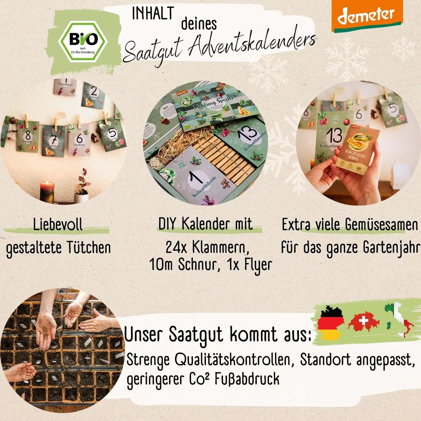 Dein Demeter Saatgut Adventskalender