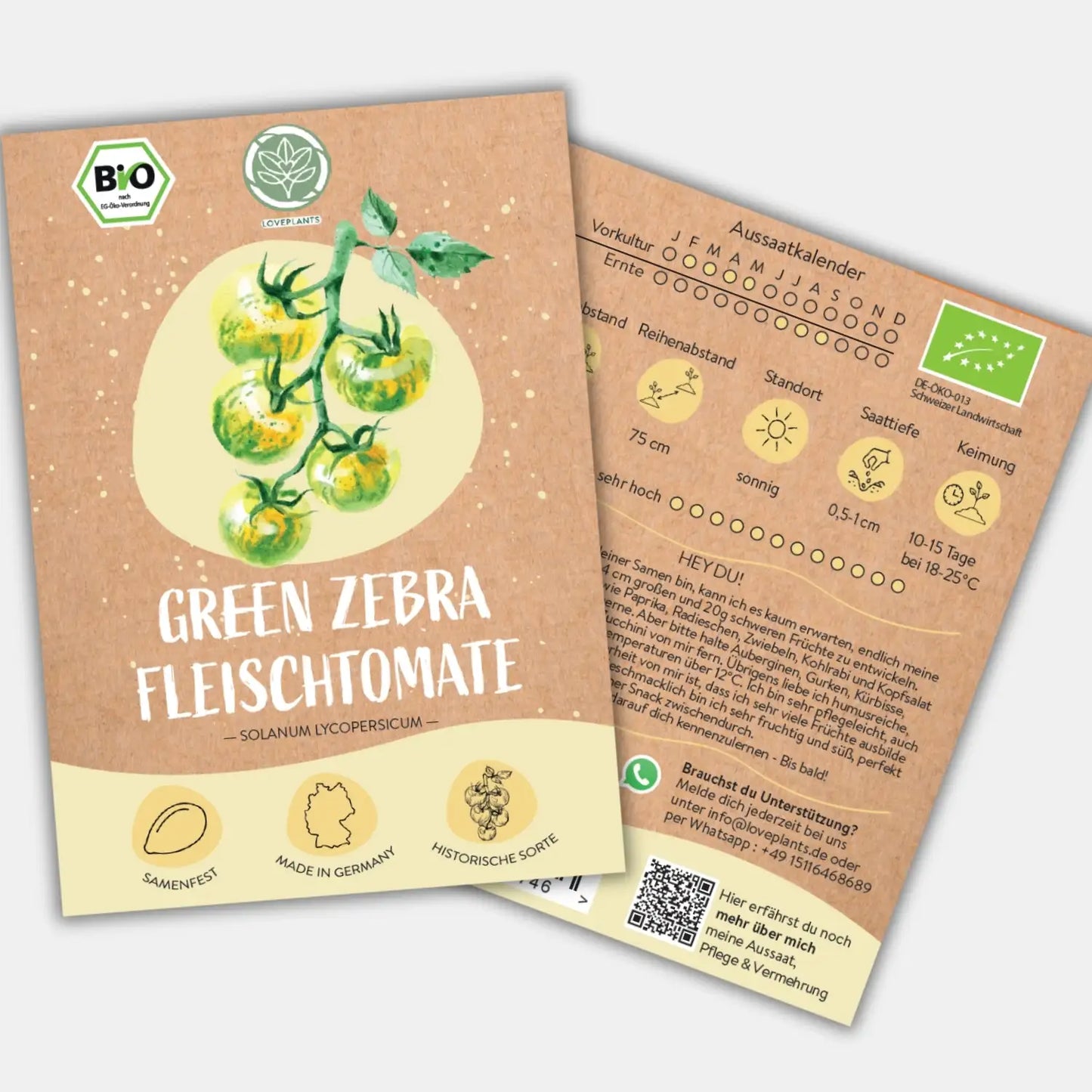 Bio Fleischtomate Green Zebra Samen