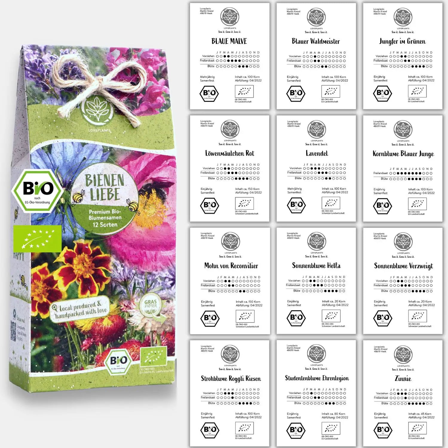 Bio Bienen Blumen Samen Set kaufen von Loveplants