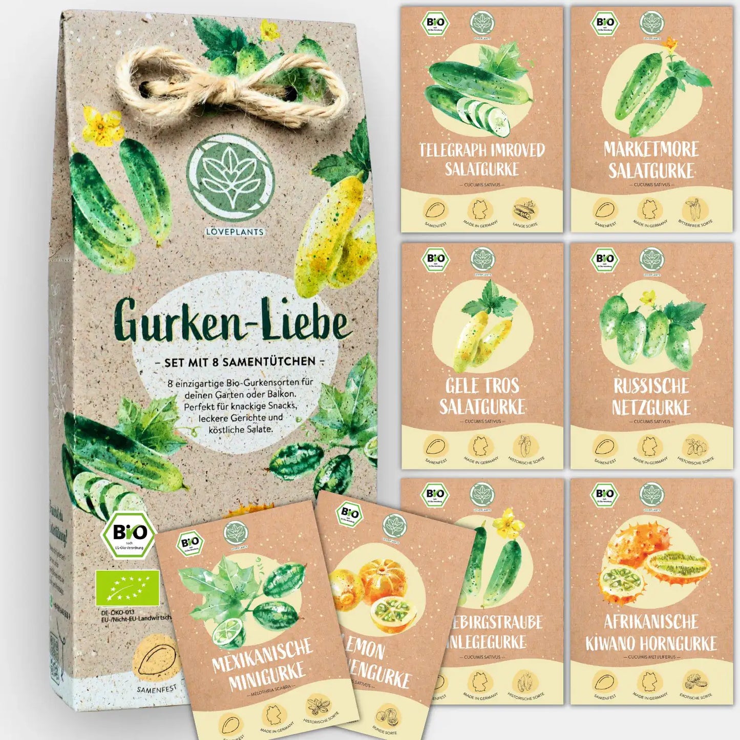 Dein 8 Gurkensamen Set