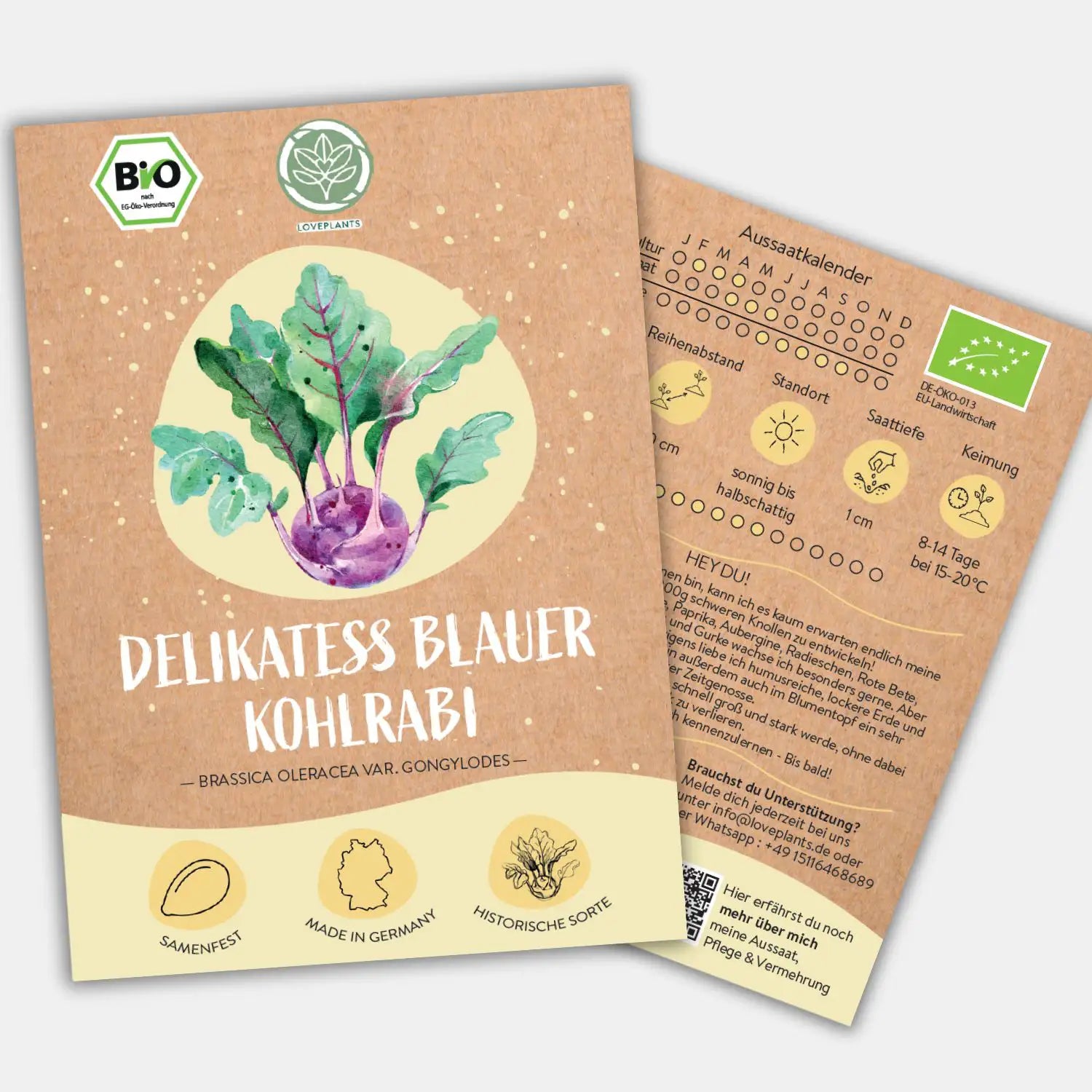 Bio Kohlrabi Samen kaufen ➤ Bio-zertifiziert & Keimgarantie