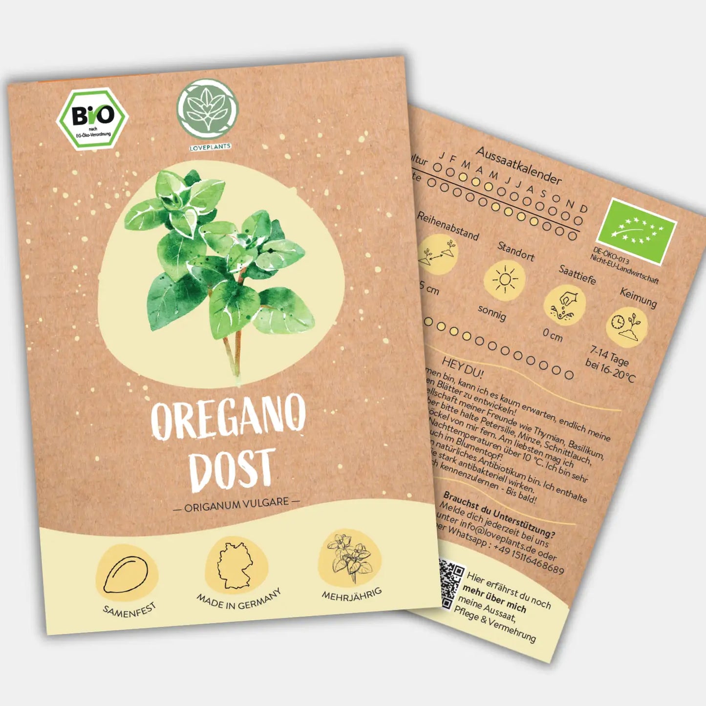 Bio Oregano Samen