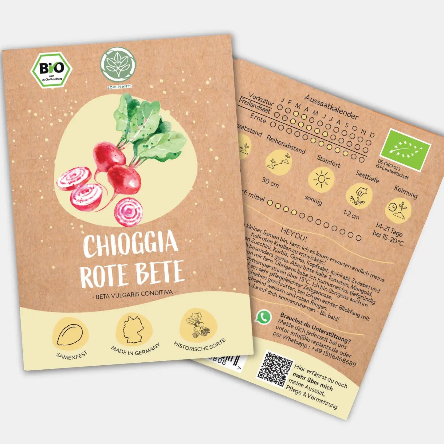 Bio Rote Bete Chioggia Samen