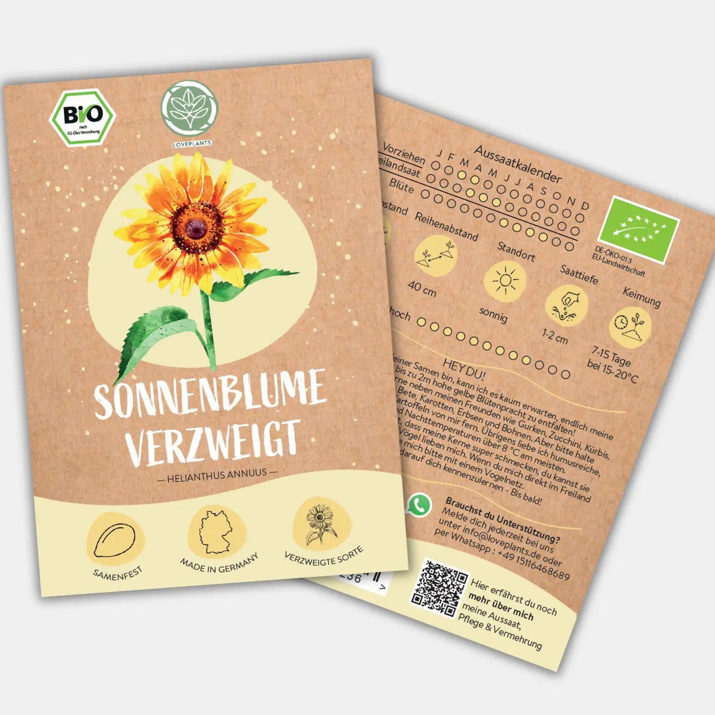 Bio Sonnenblume Verzweigt Samen