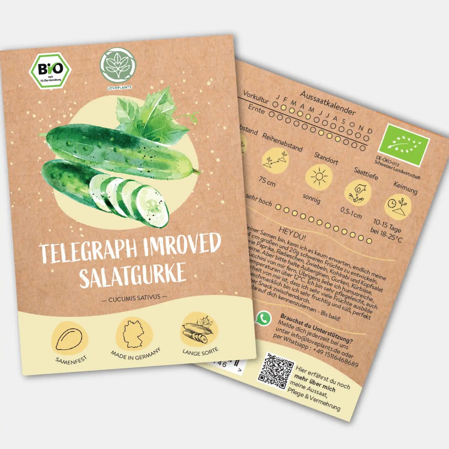 Bio Salatgurke Telegraph Improved Samen