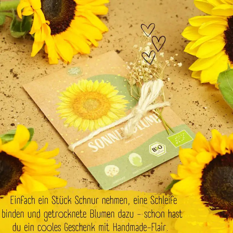 Bio riesen Sonnenblumen Samen auch als gastgeschenk