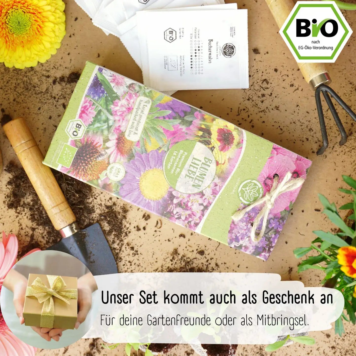 Dein 14 Bio Blumensamen Set