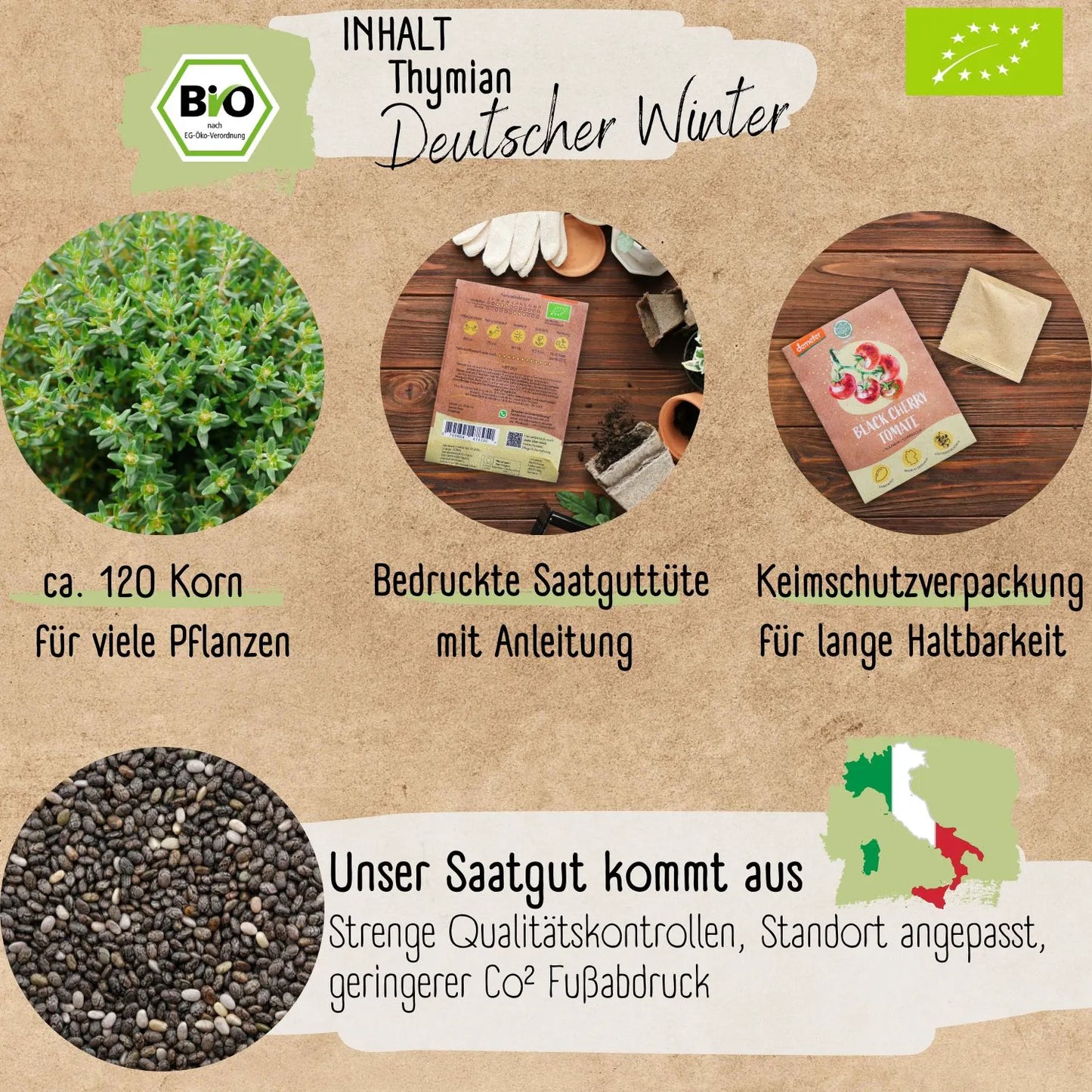 Bio Thymian Samen