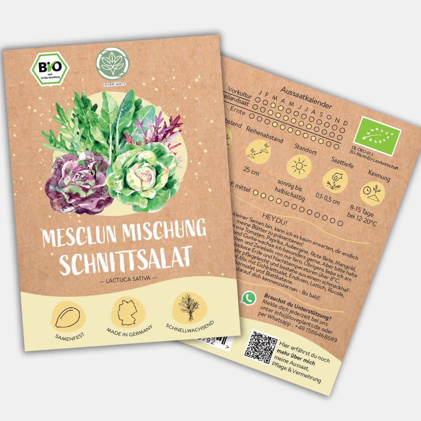 Bio Schnittsalat Samen Mix