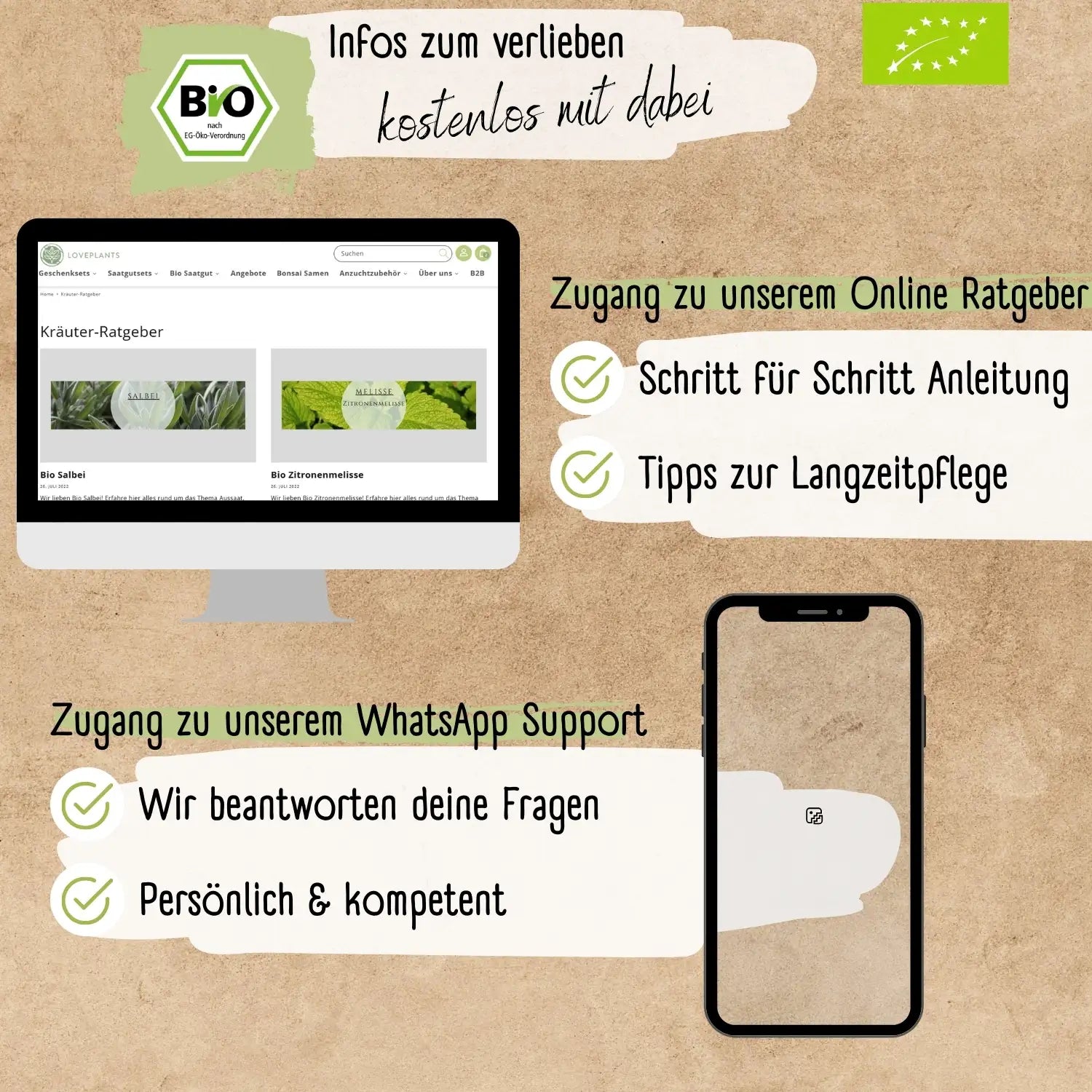 Dein 12 Bio Kräutersamen Set kaufen ➤ mit Keimgarantie
