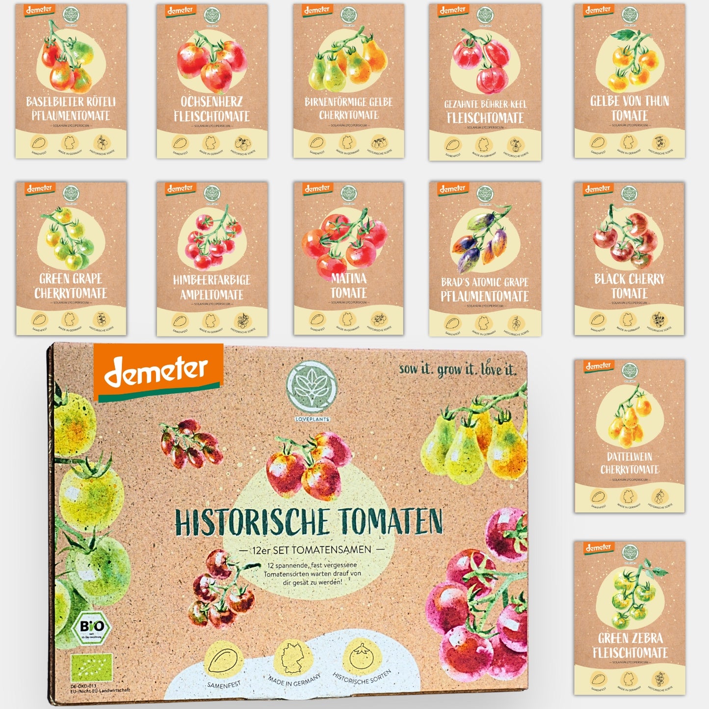 Dein 12 Demeter Historisches Tomaten Samen Set