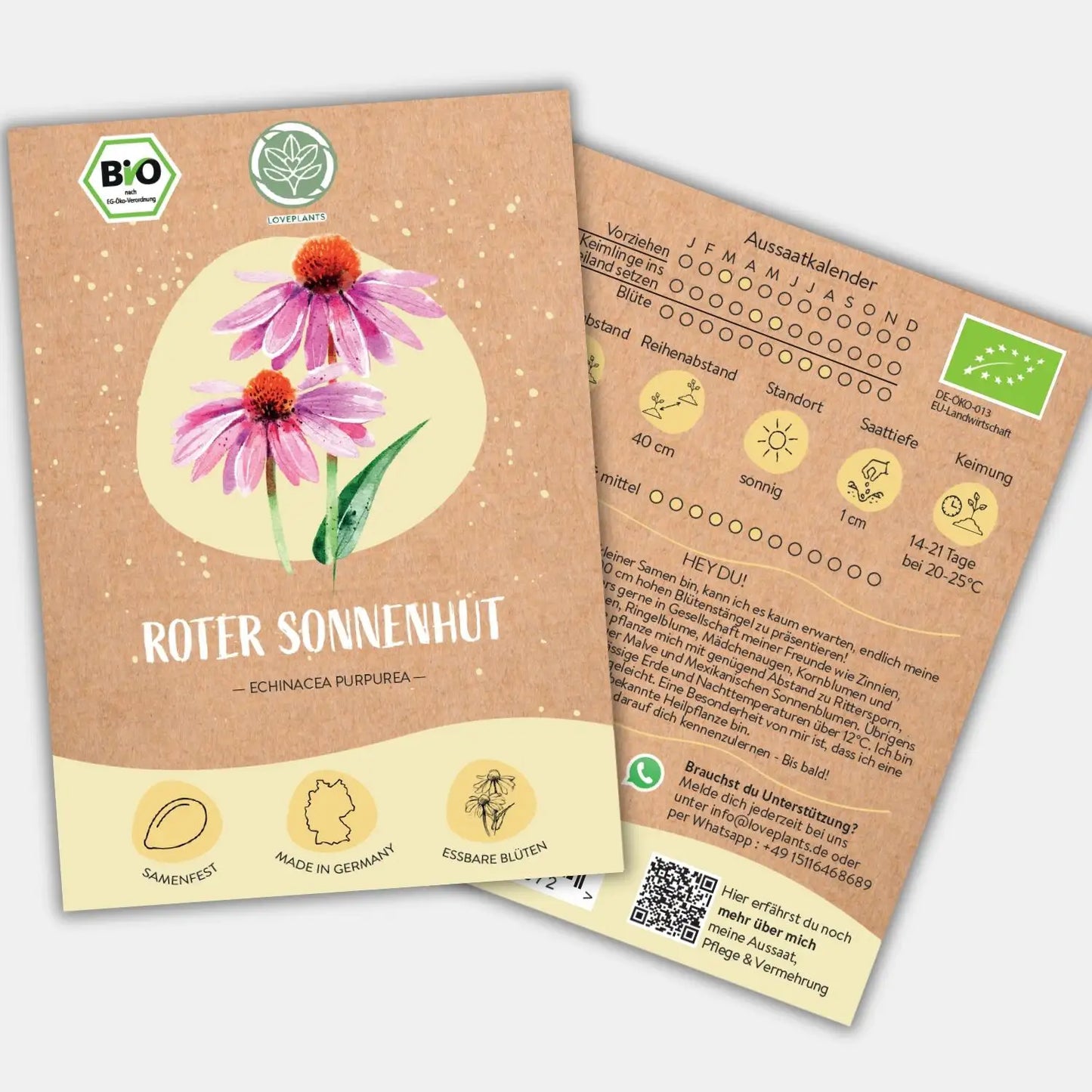 Bio Roter Sonnenhut Samen