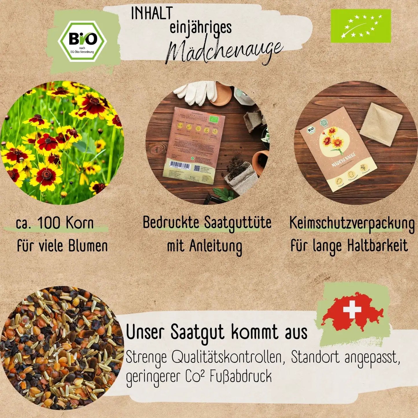 Bio Mädchenauge Samen