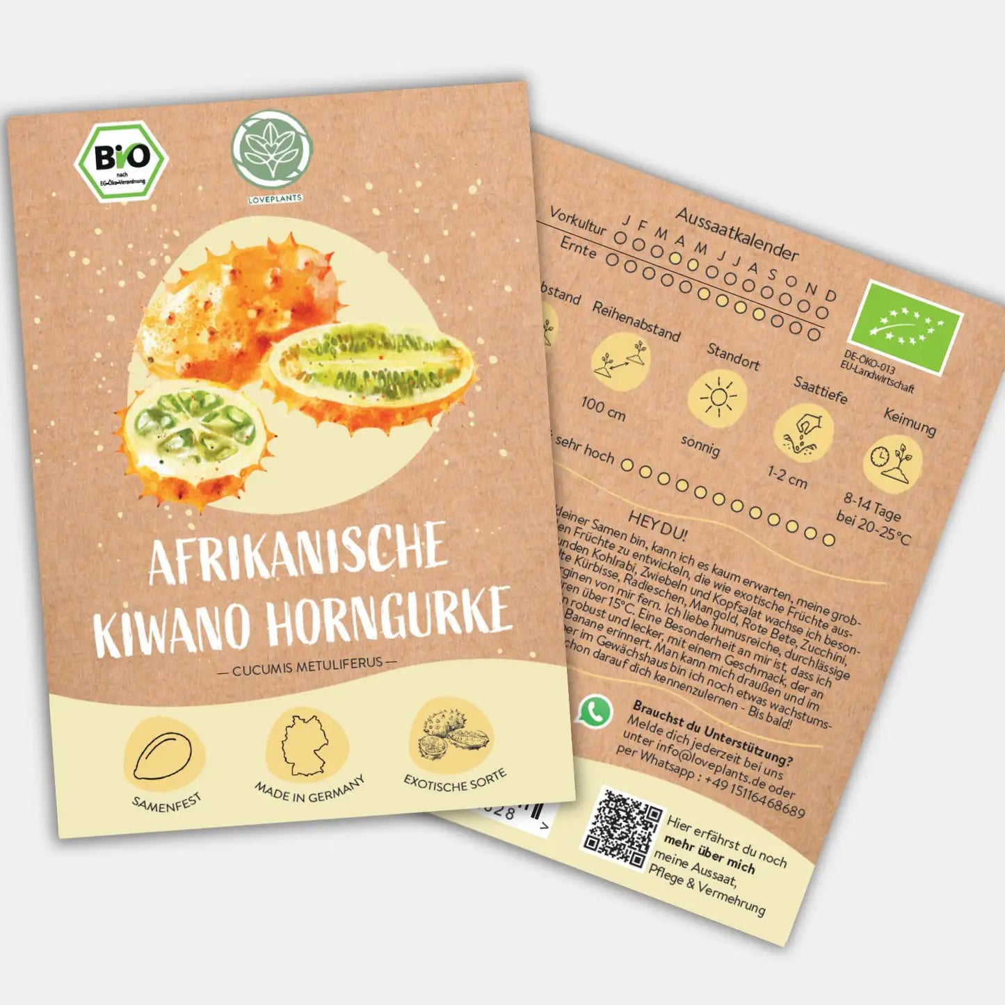 Bio Afrikanische Horngurke Kiwano Samen