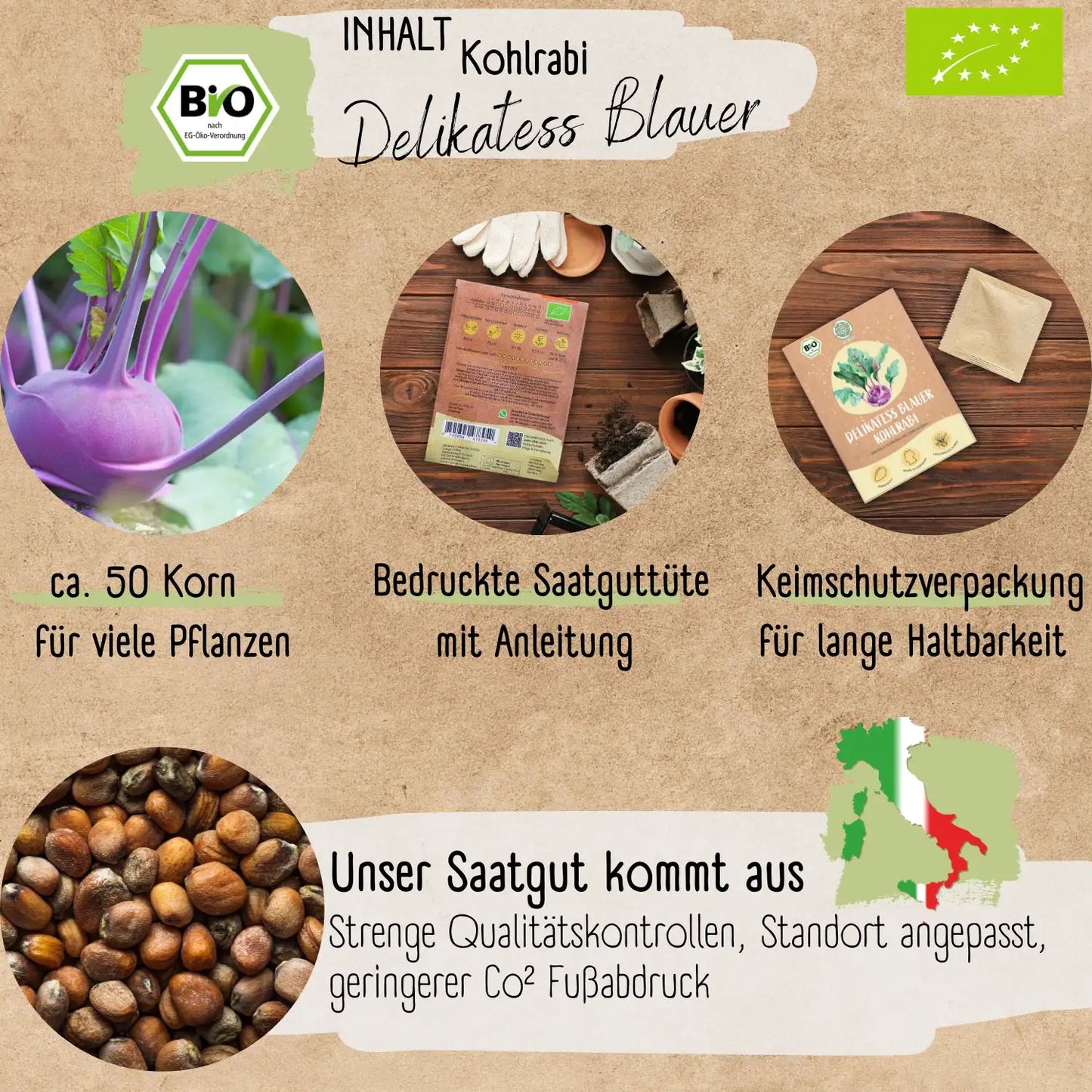 Bio Kohlrabi Samen