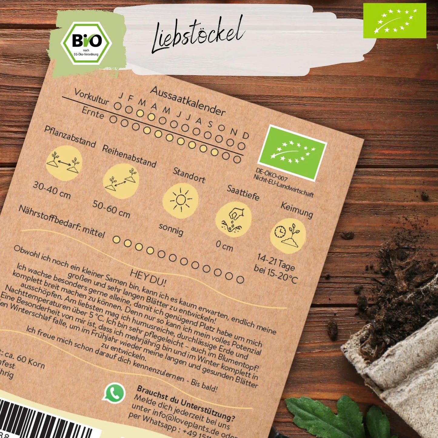 Bio Liebstöckel Samen