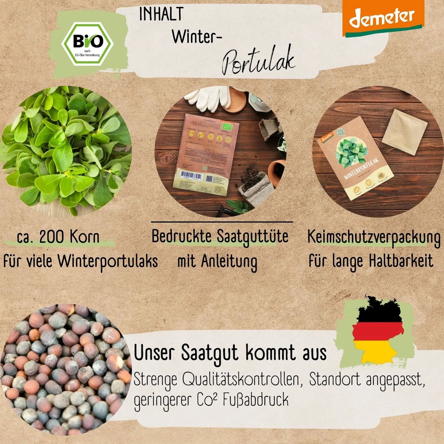 Demeter Winterportulak Samen