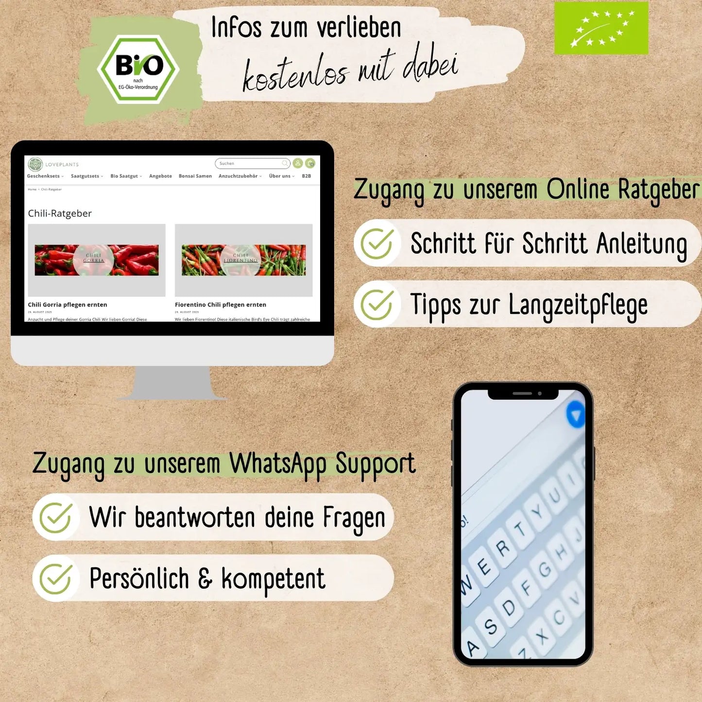 Dein 6 Bio Chili Samen Set