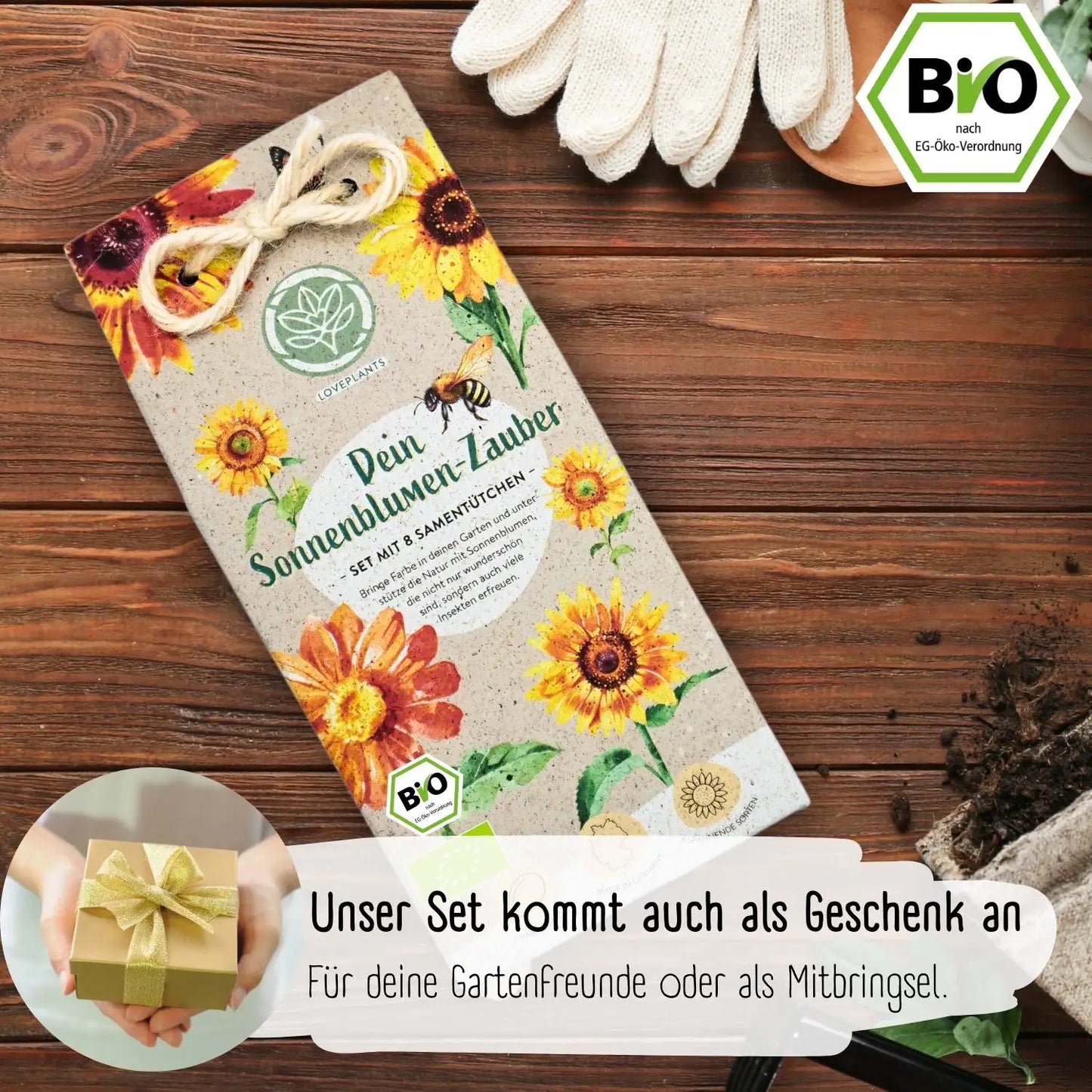 Dein 8 Bio Sonnenblumensamen Set