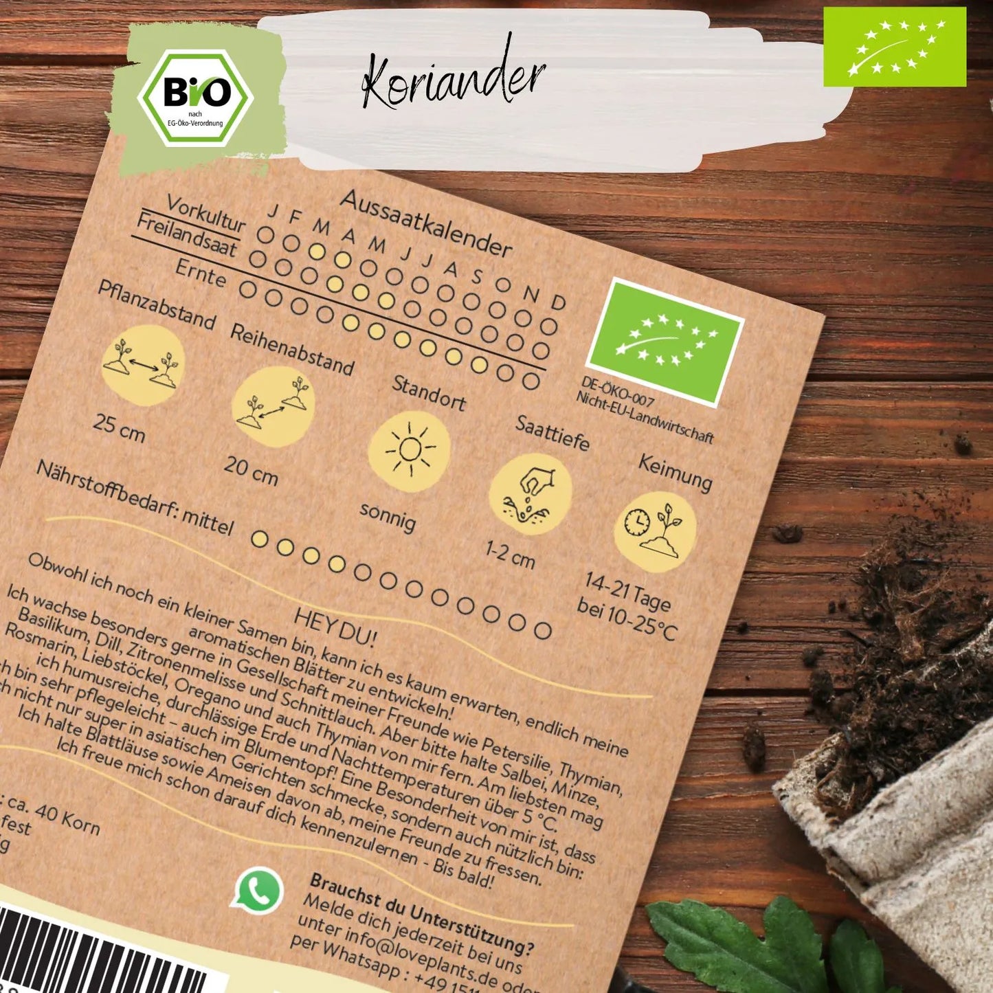 Bio Koriander Samen