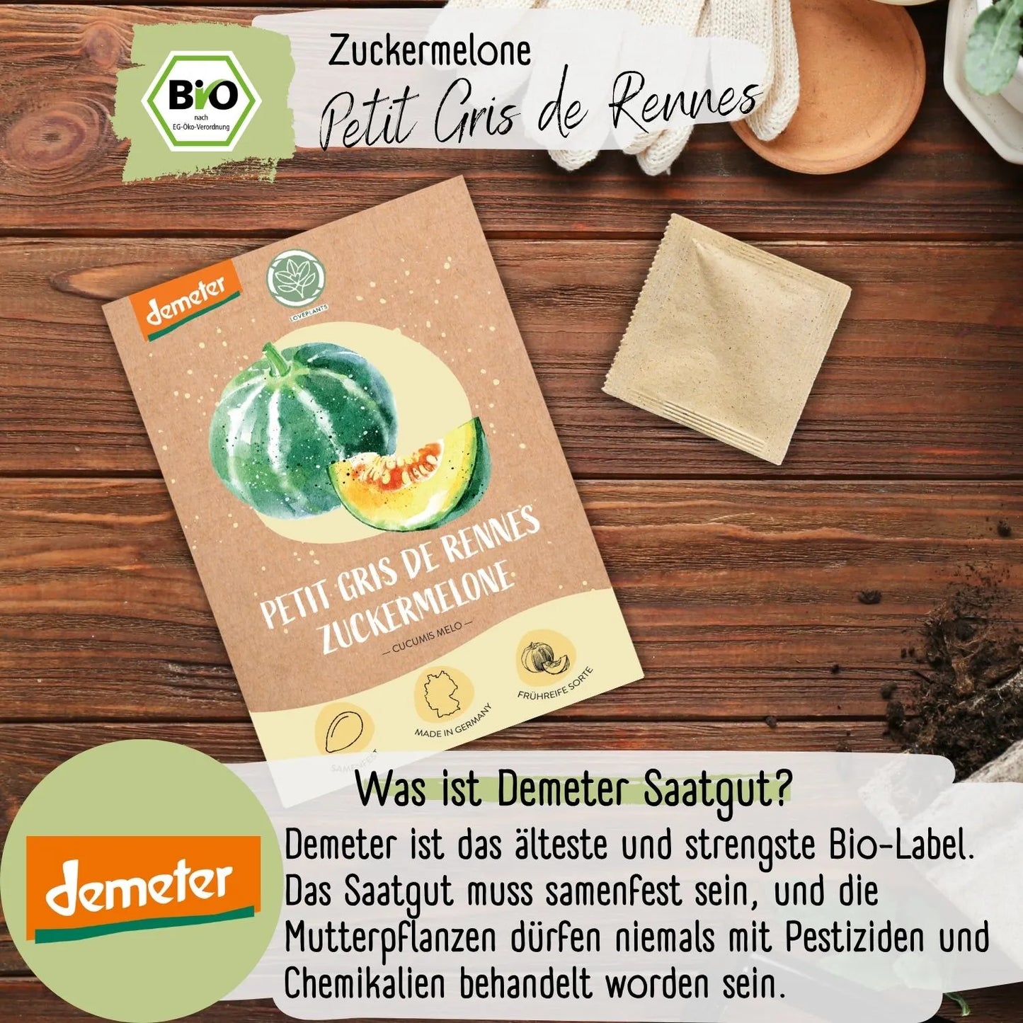 Demeter Zuckermelone Rennes Samen