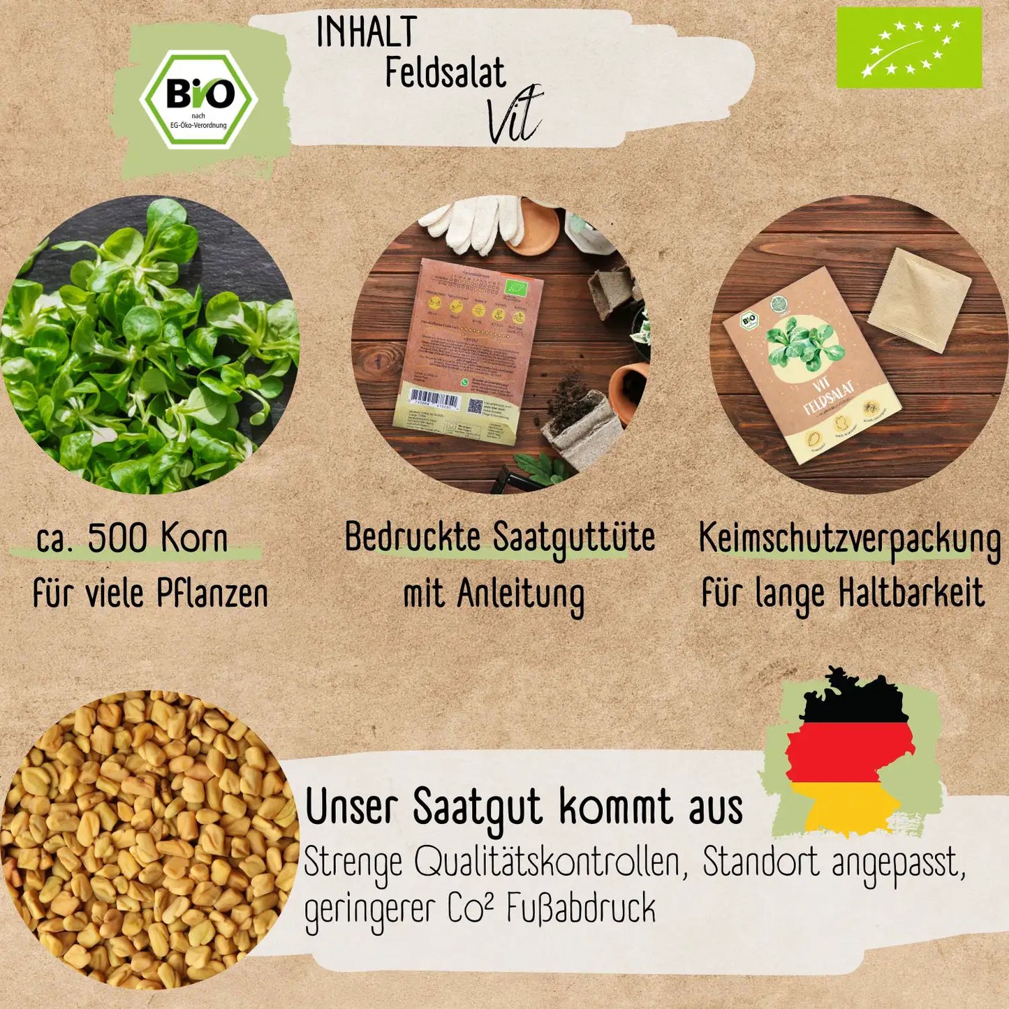 Bio Feldsalat Samen