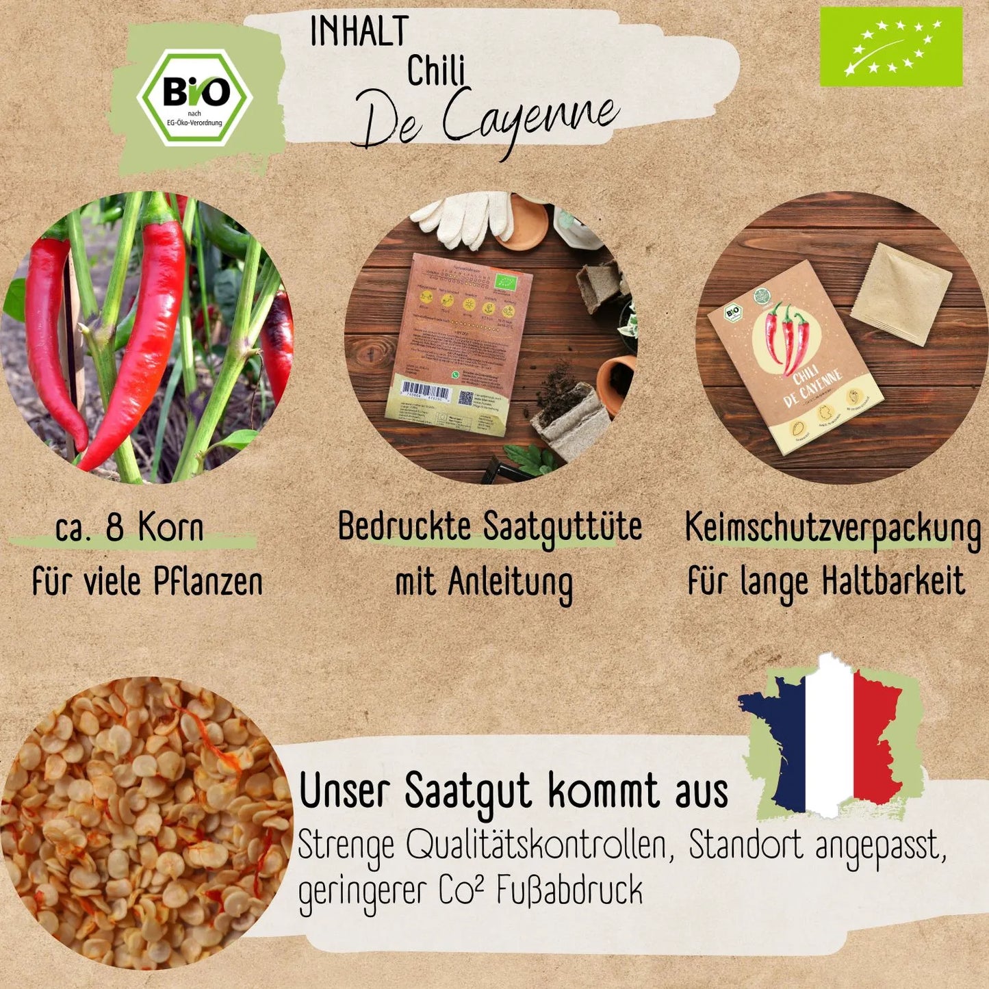 Bio Cayenne Samen