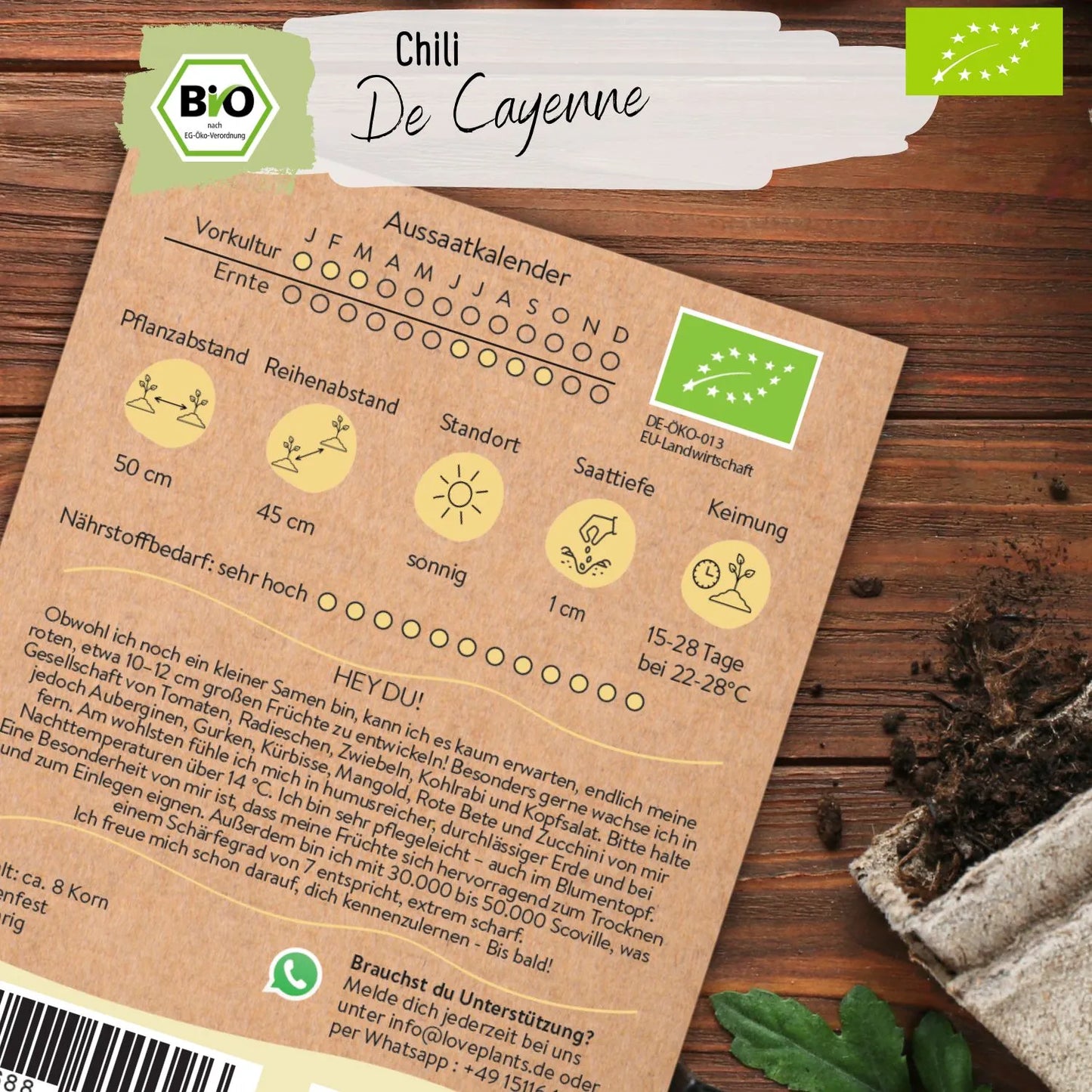 Bio Cayenne Samen