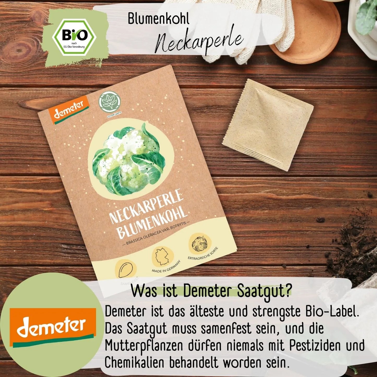 Demeter Blumenkohl Neckarperle Samen
