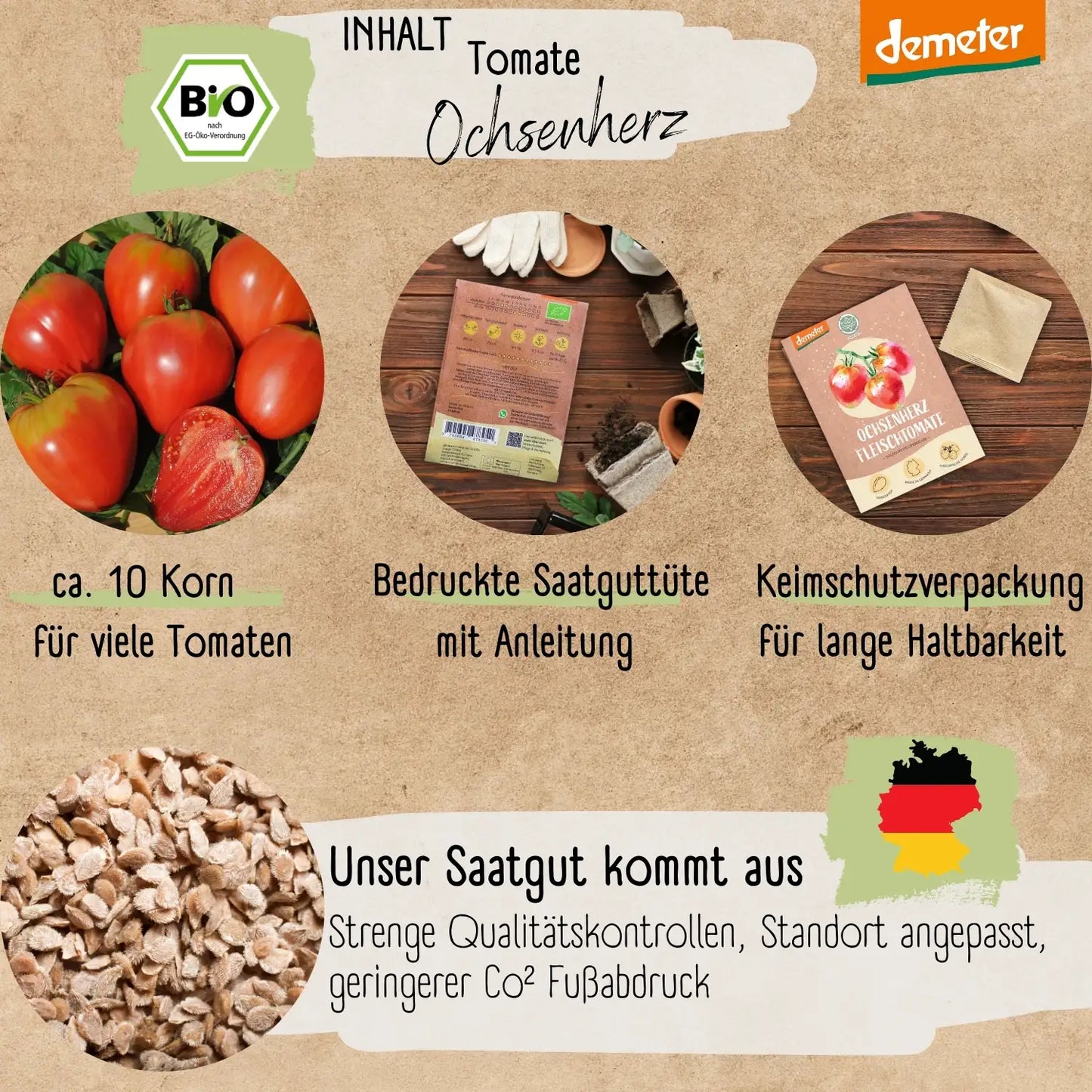 Demeter Ochsenherz Tomaten Samen