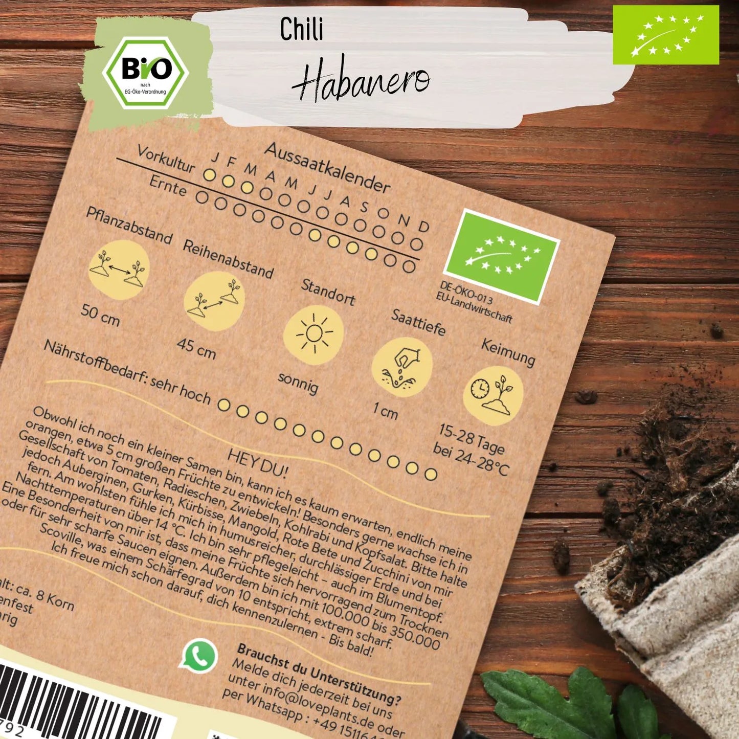 Bio Habanero Samen