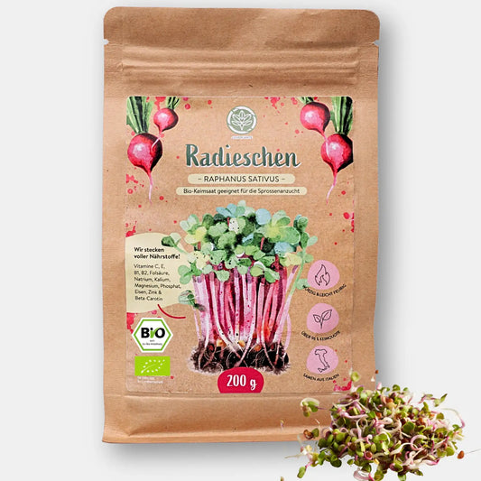 Bio Radies Sprossen Samen 200g