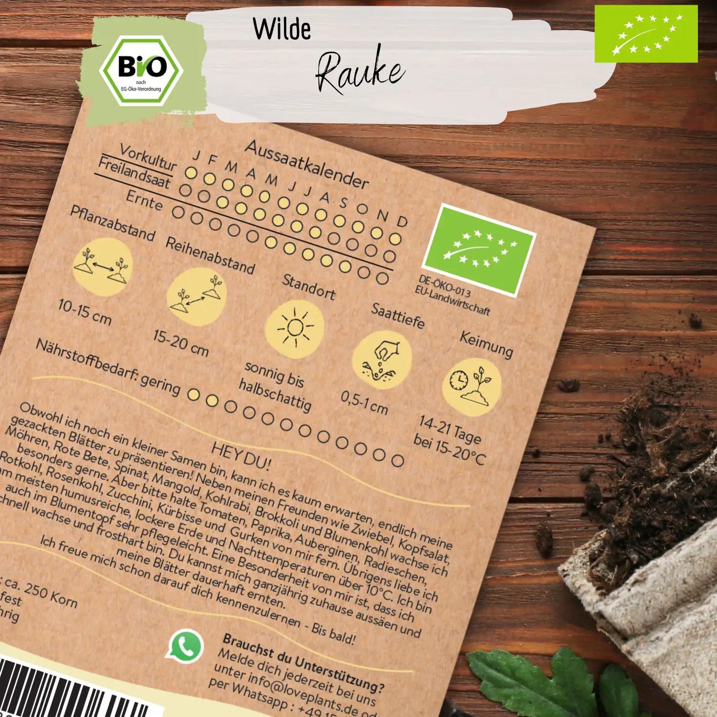 Bio Wilde Rauke Samen