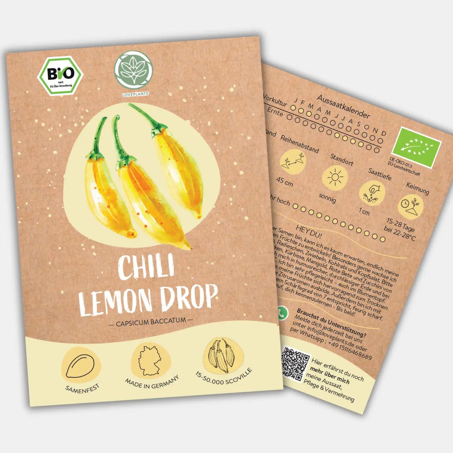 Bio Chili Lemon Drop Samen