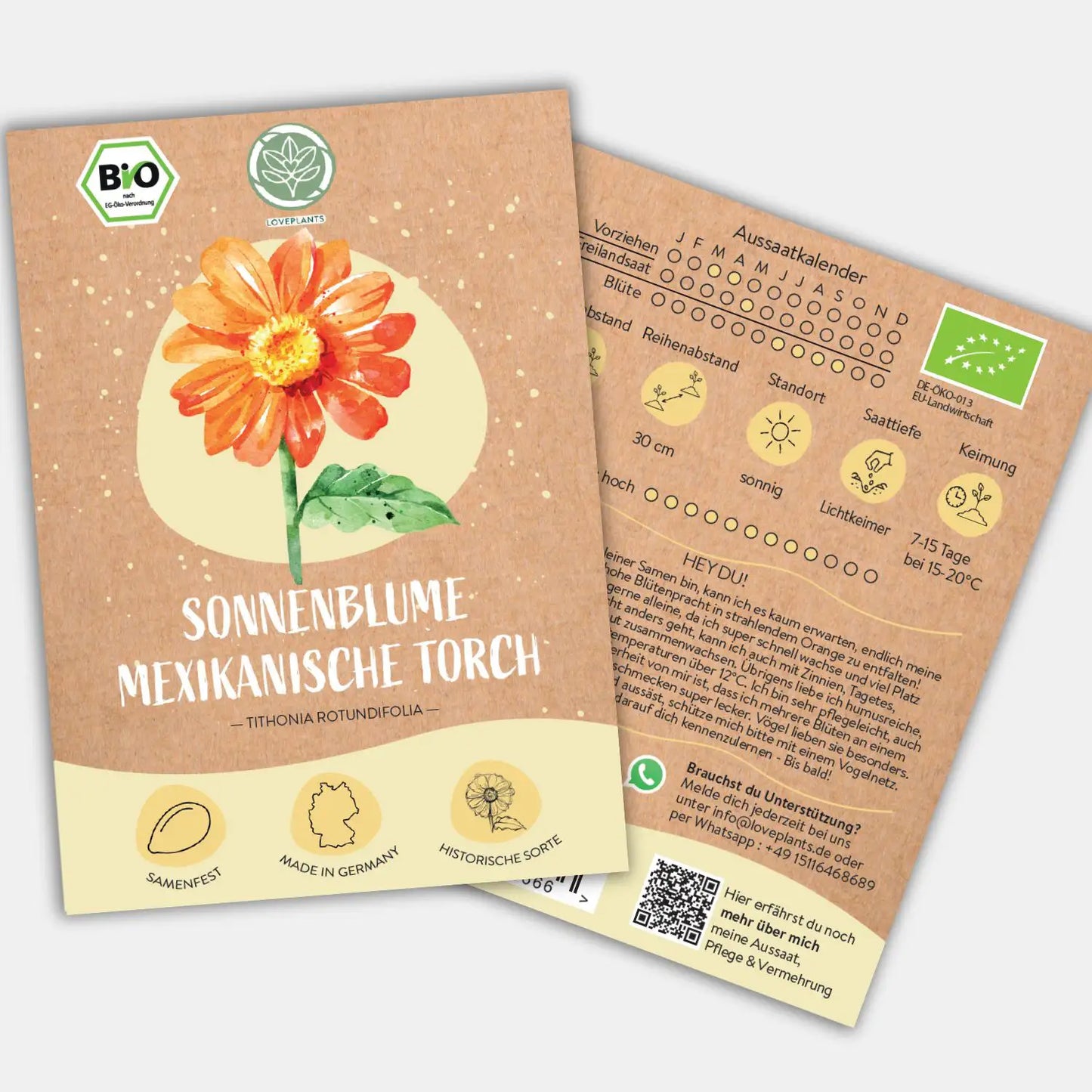 Bio Mexikanische Sonnenblume Samen