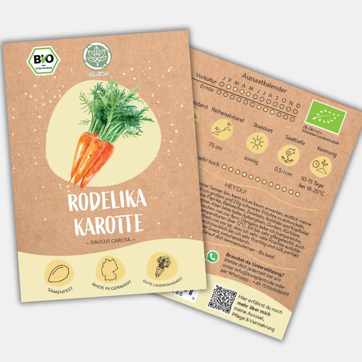 karotten saatgut landwirtschaft Bio Rodelika Möhre Samen kaufen ➤ Bio-zertifiziert