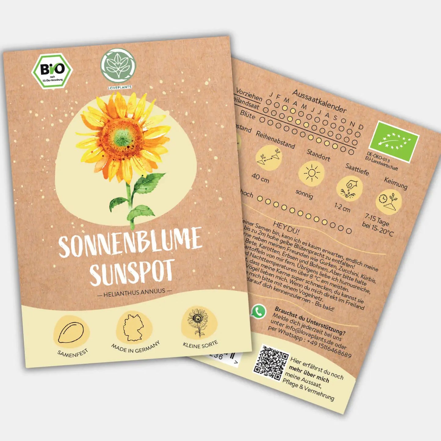 Bio Sonnenblume Sunspot Samen